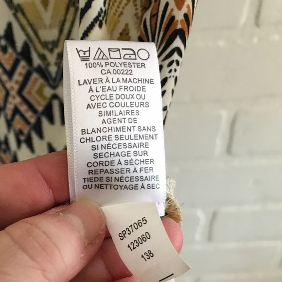 Mini Dress retro art deco print Swing Shift dress flowy Lightweight M - Picture 10 of 15